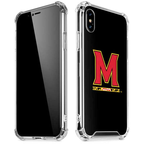 University of Maryland M Logo iPhone XS Max Clear Case
